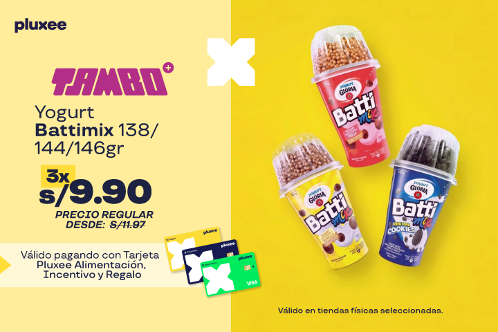 3 BATTIMIX 138/144/146GR A S/9.90.PRECIO REGULAR DESDE:S/11.97